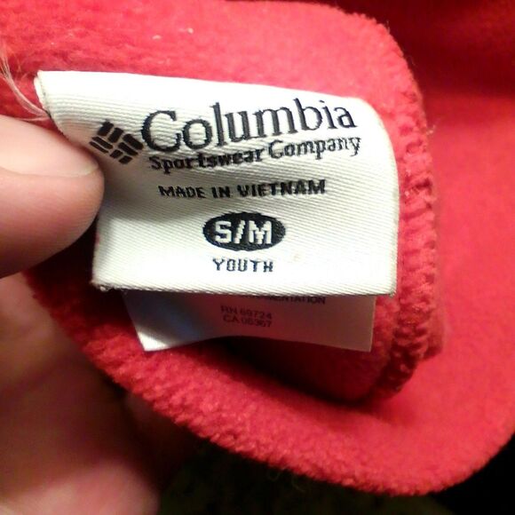 ​Columbia Sportswear Youth S/M Red Fleece Beanie Hat Boys Winter Warm Soft. - Picture 4 of 5